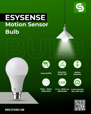 Motion Sensor Bulb | Smart LED Radar Bulb – Auto On/Off | E27 & B22 Base